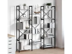 Estante de libros Gris sonoma 156 x 25 x 167.5 cm