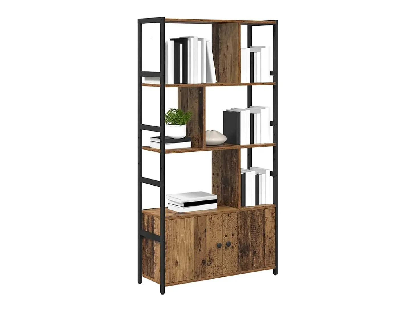 Estante de libros Madera vieja 80 x 30 x 155.5 cm