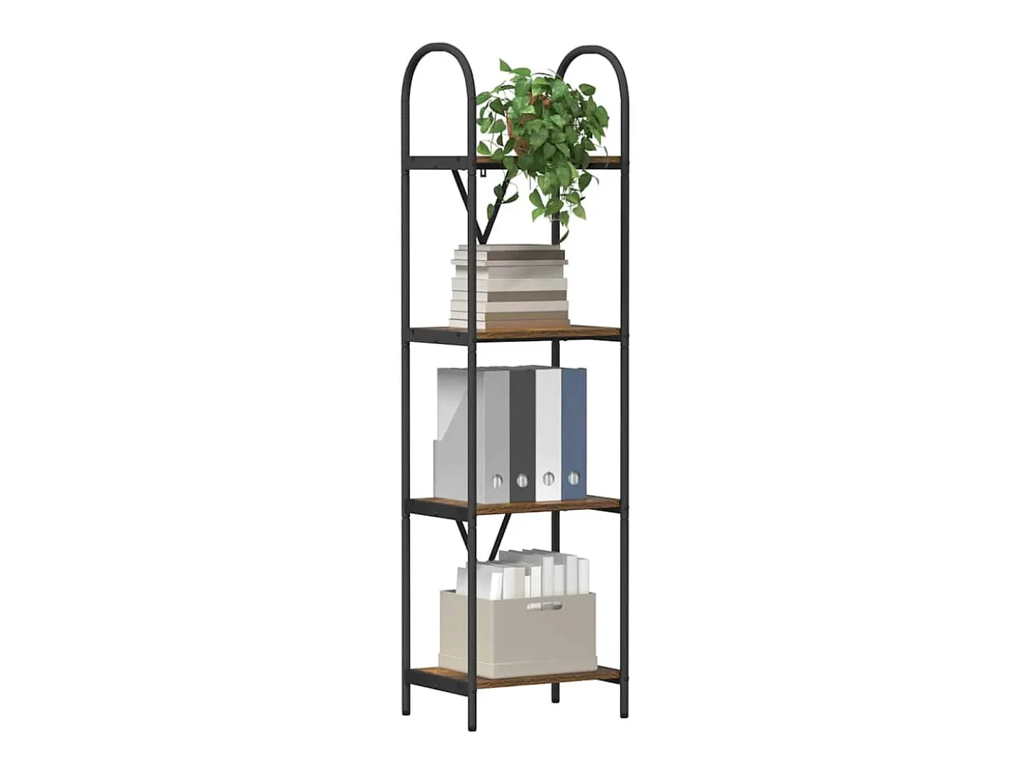 Estante de libros Roble ahumado 40 x 30 x 146 cm
