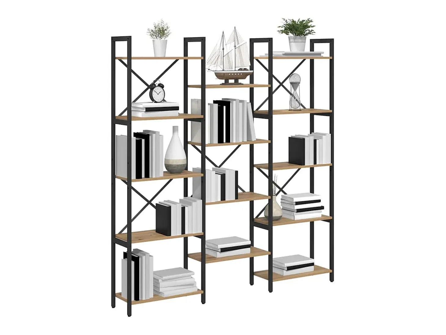 Estante de libros Roble artisan 156 x 25 x 167.5 cm