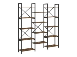 Estante de libros Roble ahumado 156 x 25 x 167.5 cm