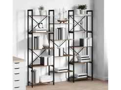 Estante de libros Roble ahumado 156 x 25 x 167.5 cm