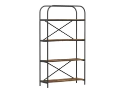 Estante de libros Roble ahumado 80 x 30 x 146 cm