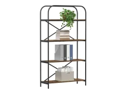 Estante de libros Roble ahumado 80 x 30 x 146 cm