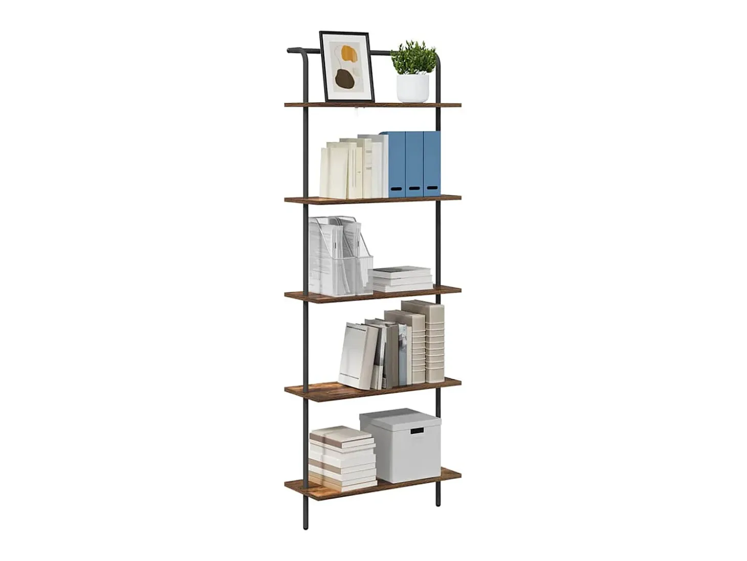 Estante de libros Roble ahumado 60 x 24 x 168 cm