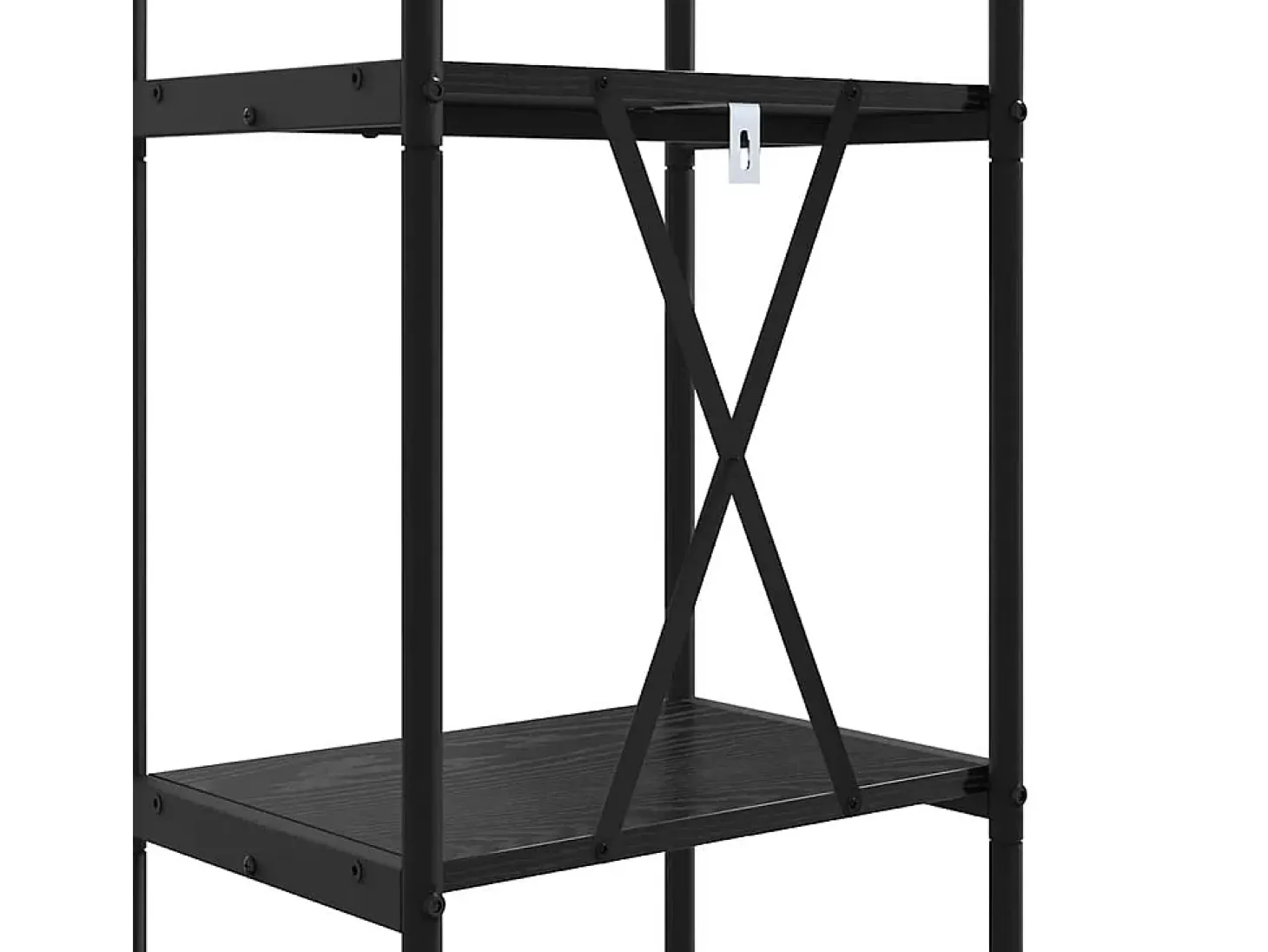 Estante de libros Roble negro 40 x 30 x 109 cm