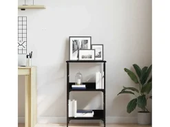 Estante de libros Roble negro 50x33x188.5cm