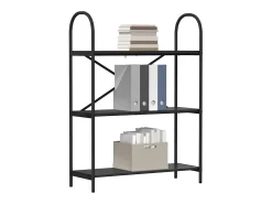 Estante de libros Roble negro 80 x 30 x 109 cm