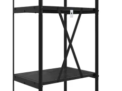 Estante de libros Roble negro 40 x 30 x 146 cm