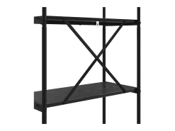 Estante de libros Roble negro 60 x 30 x 183 cm