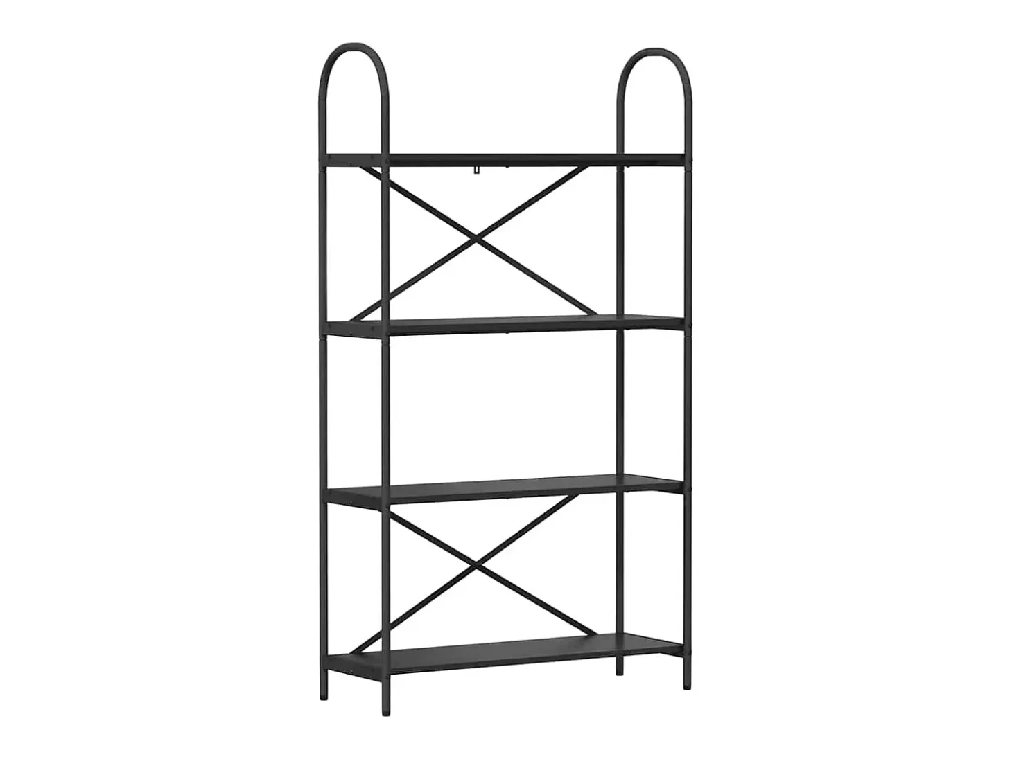 Estante de libros Roble negro 80 x 30 x 146 cm