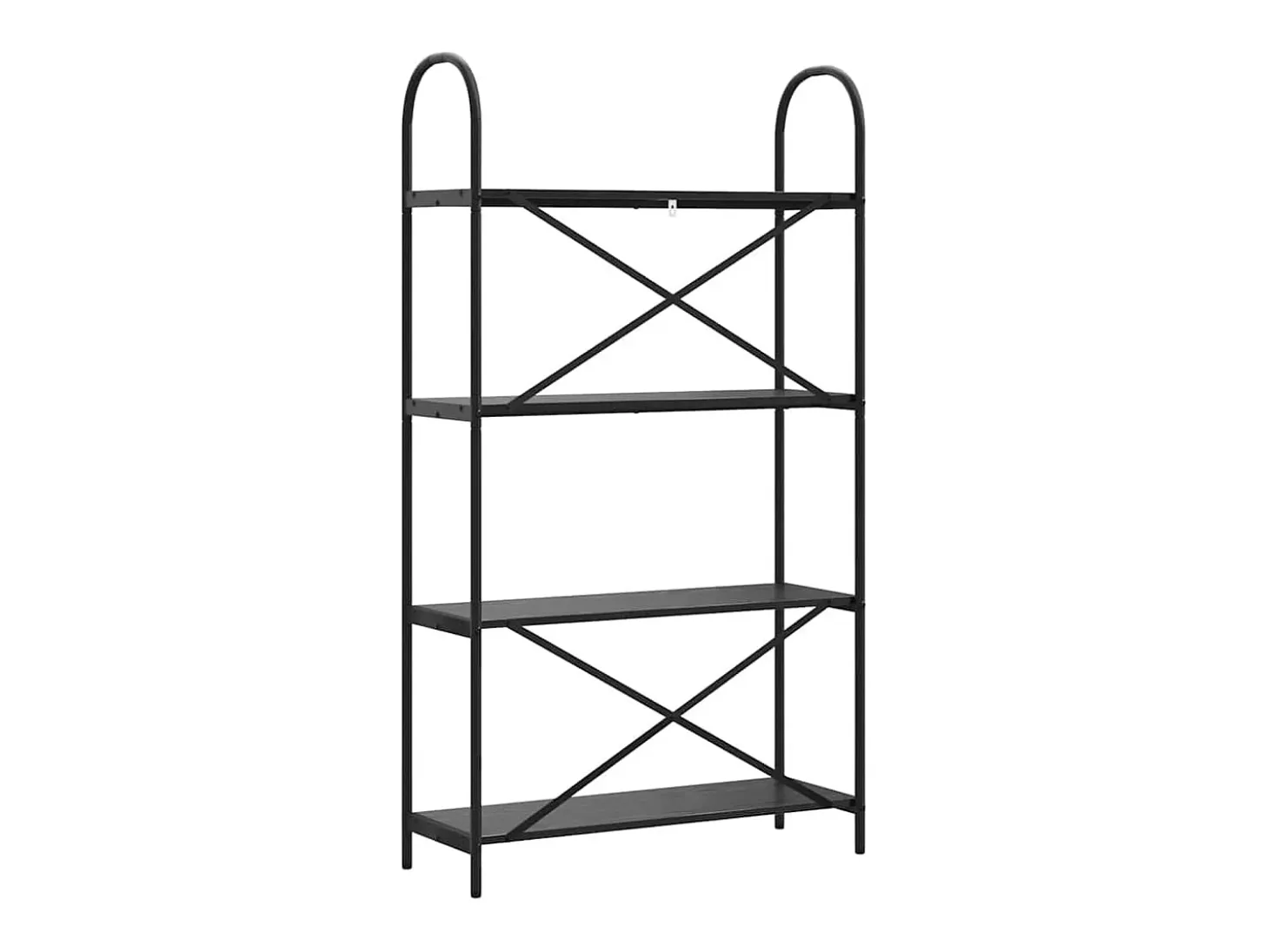 Estante de libros Roble negro 80 x 30 x 146 cm
