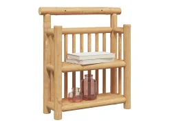 Estante de pared con balda marrón 40 x 13 x 44 cm Bambú
