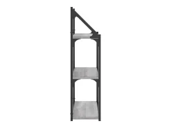 Estante de pared de 3 niveles Sonoma Grey 60x21x78,5 cm