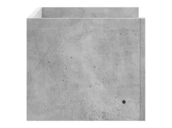 Estante de pared de hormigón gris 70,5x35x30,5 cm madera de ingeniería