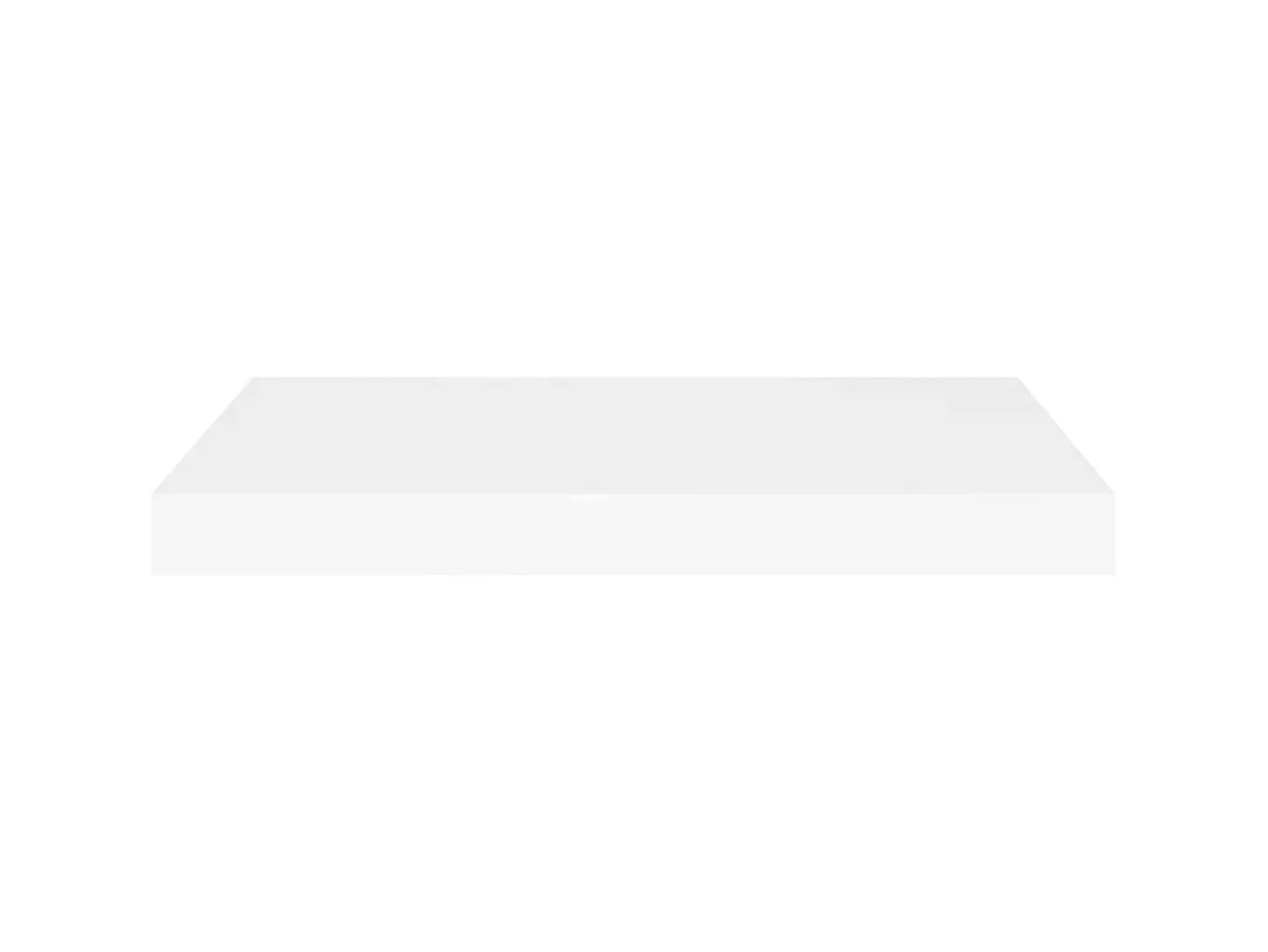 Estante de pared de pared 4 uds MDF blanco 60x23,5x3,8 cm ES36541
