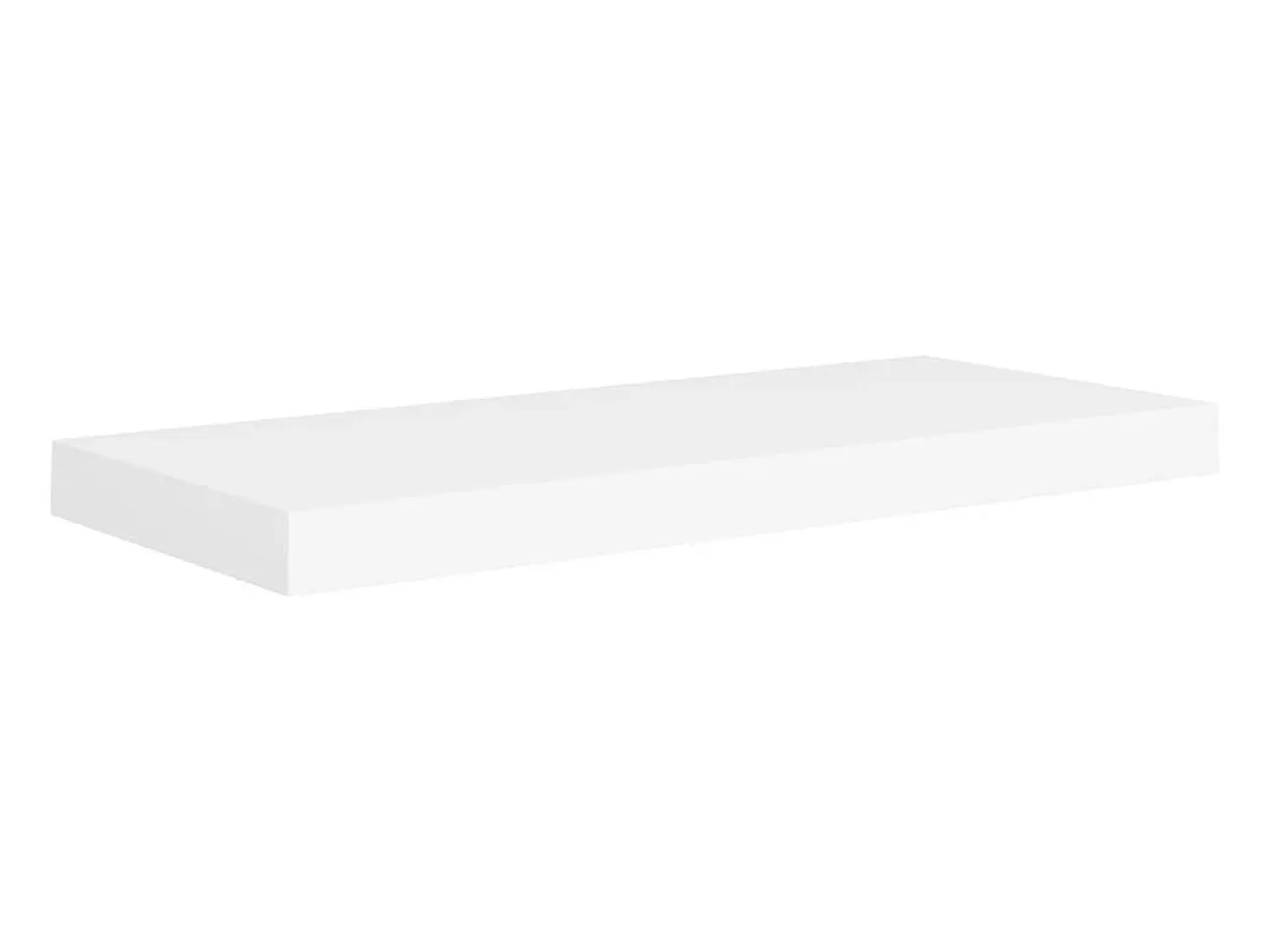 Estante de pared de pared 4 uds MDF blanco 60x23,5x3,8 cm ES36541