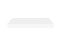 Estante de pared de pared MDF blanco 60x23,5x3,8 cm ES79713