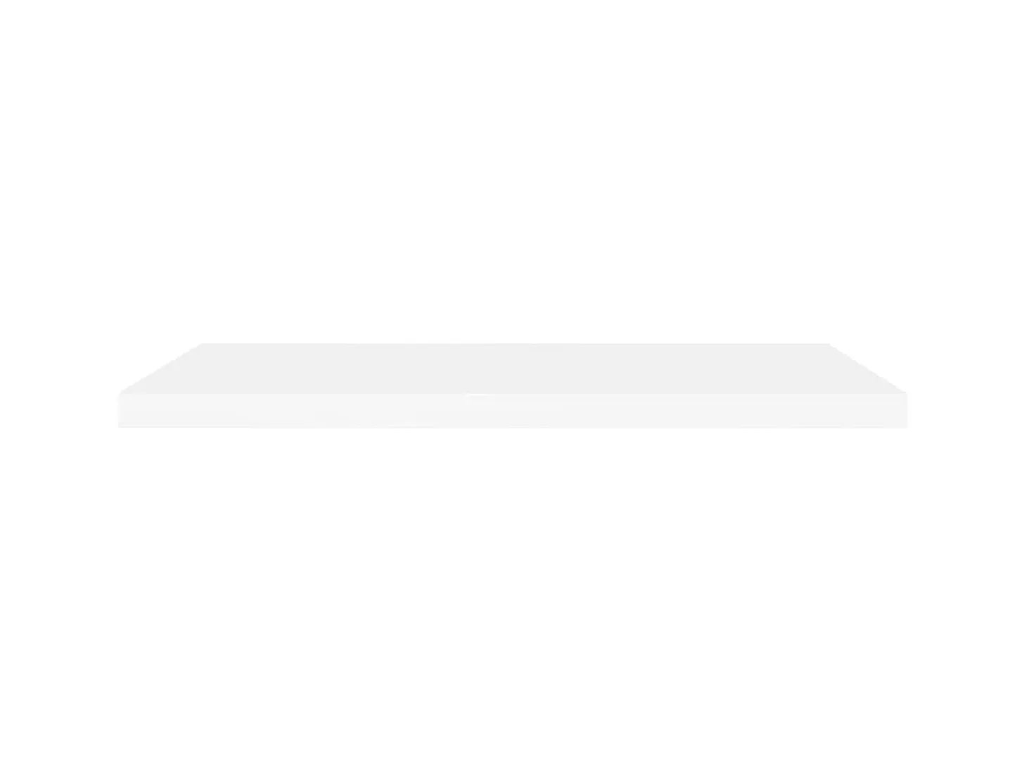 Estante de pared de pared MDF blanco 90x23,5x3,8 cm ES58991