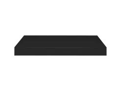 Estante de pared de pared MDF negro 50x23x3,8 cm ES79756