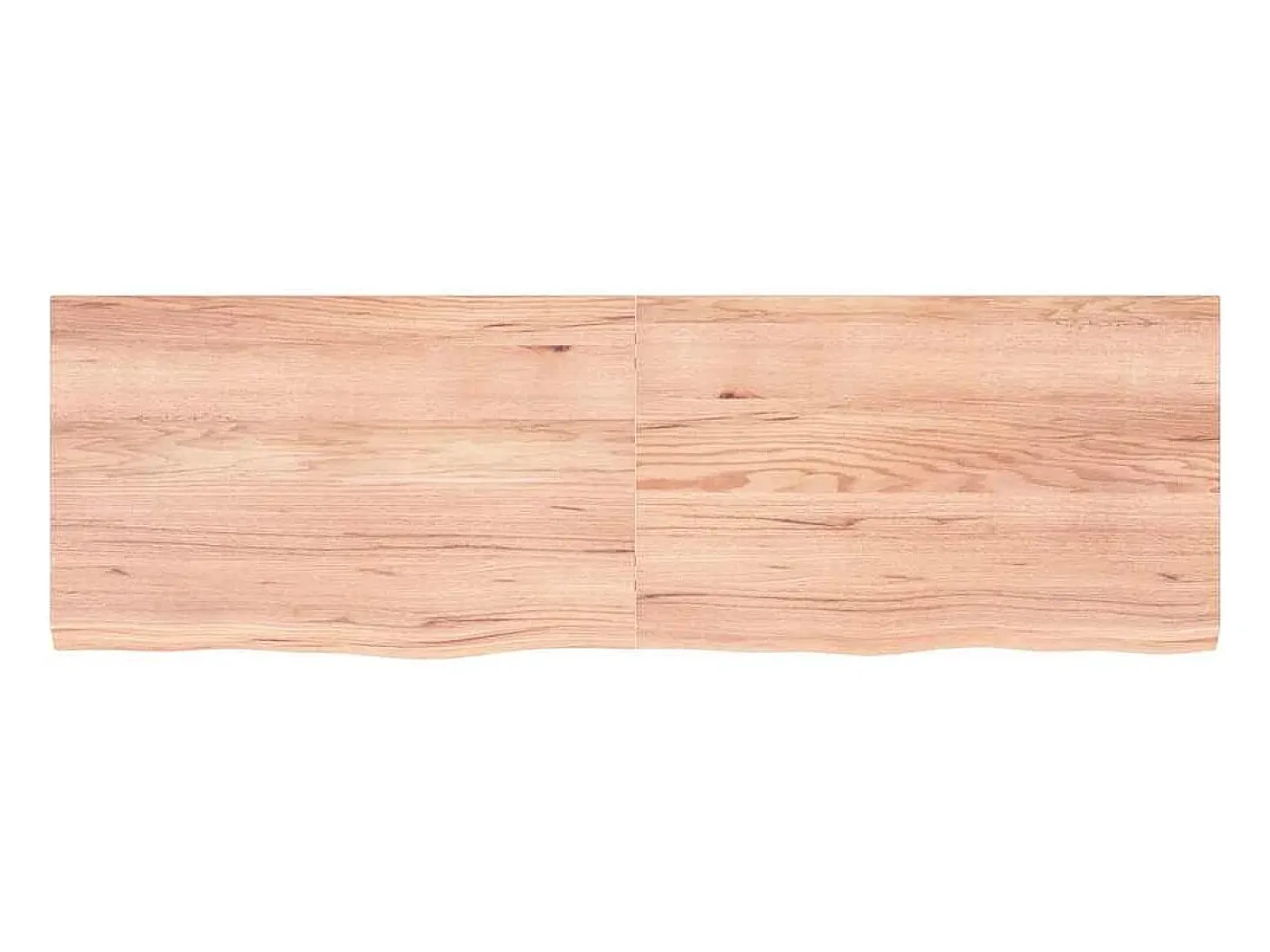 Estante de pared marrón claro en madera maciza de roble tratado