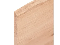 Estante de pared marrón claro 40x50x2 cm madera maciza de roble tratado
