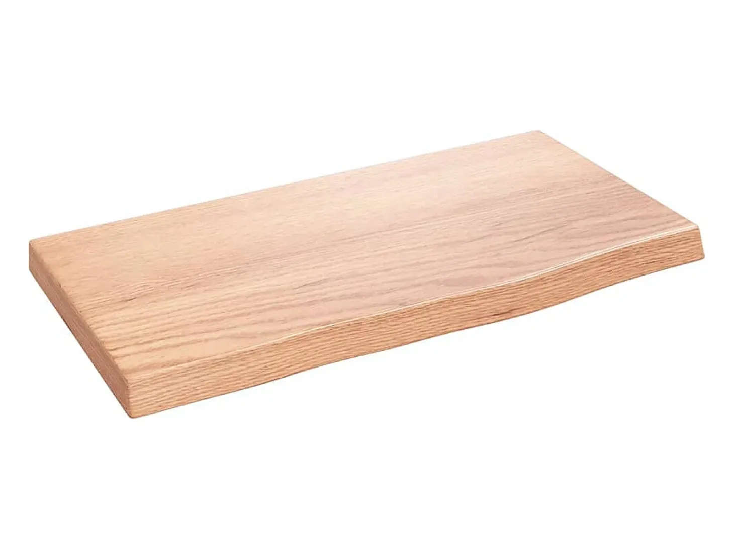 Estante de pared marrón claro 40x20x2 cm madera maciza de roble tratado