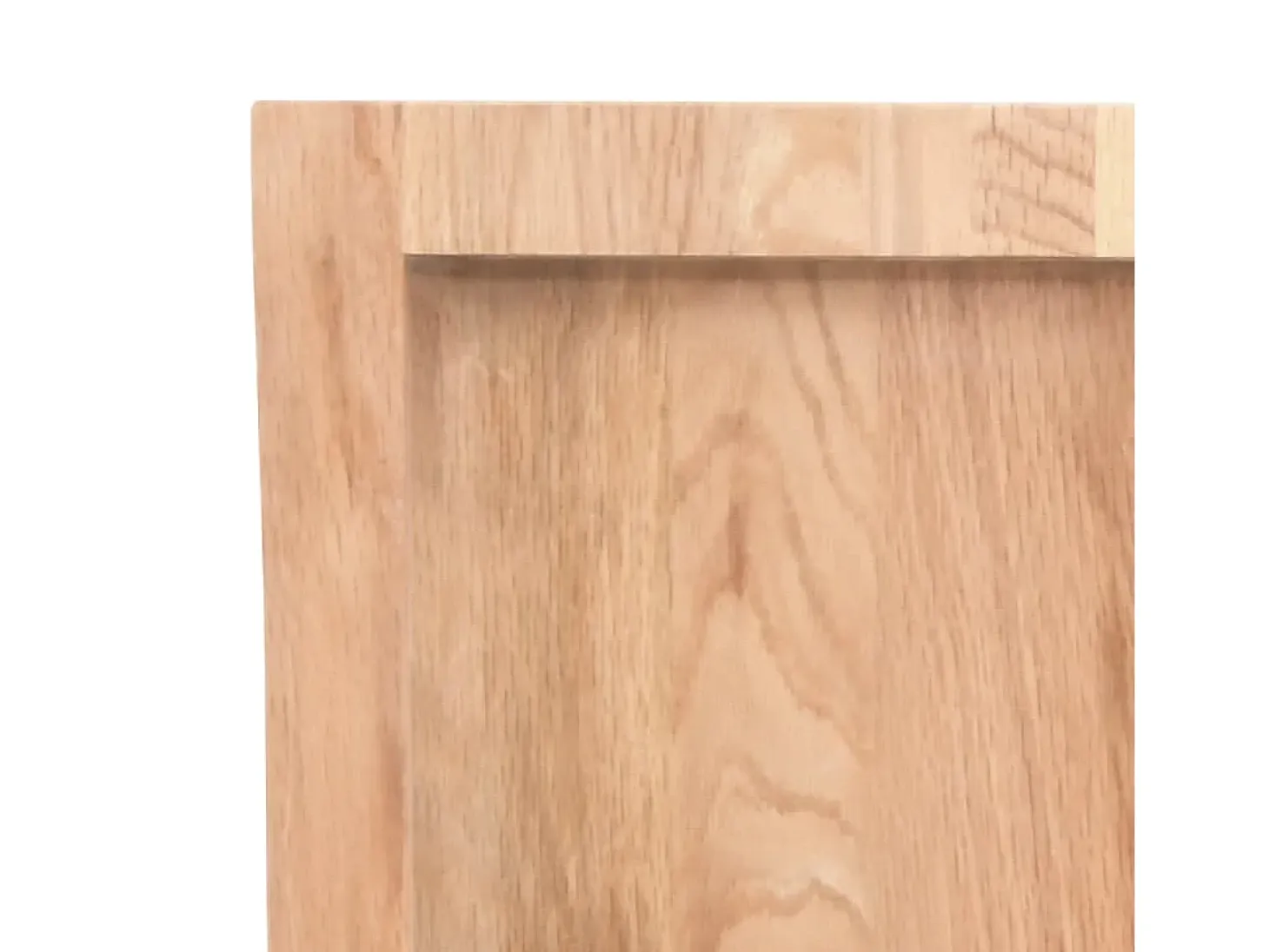 Estante de pared marrón claro en madera maciza de roble tratado