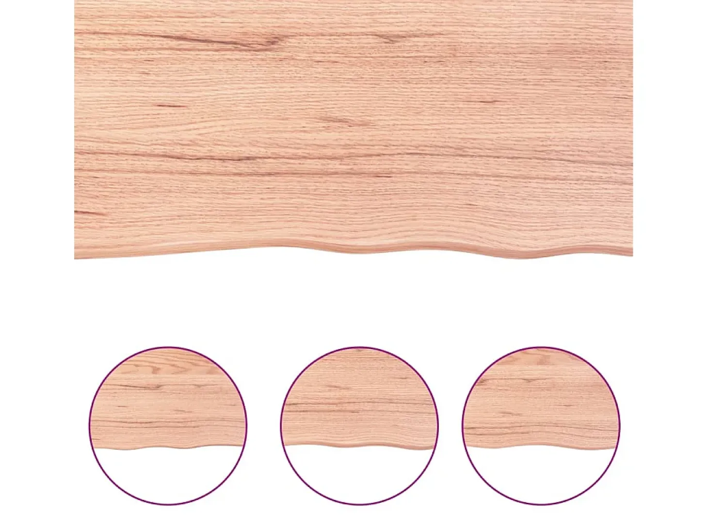 Estante de pared marrón claro 60x20x4 cm madera maciza de roble tratado