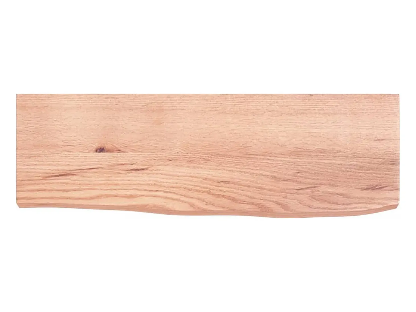Estante de pared marrón claro 60x20x4 cm madera maciza de roble tratado
