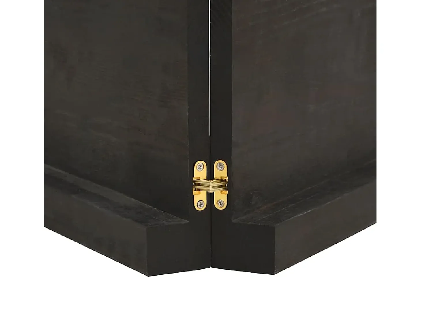 Estante de pared marrón oscuro fabricado en madera maciza de roble tratada