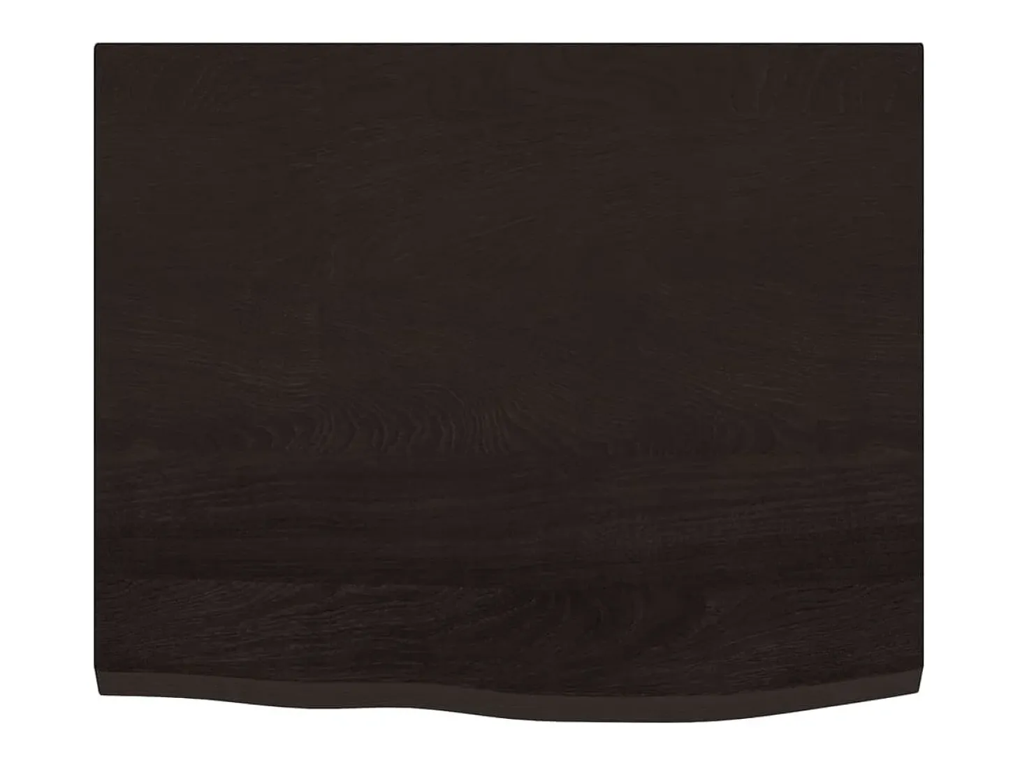Estante de pared marrón oscuro 60x50x2 cm madera maciza de roble tratado