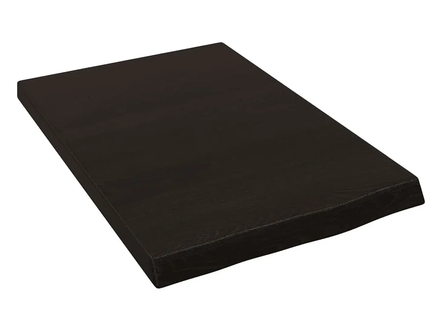 Estante de pared marrón oscuro fabricado en madera maciza de roble tratada