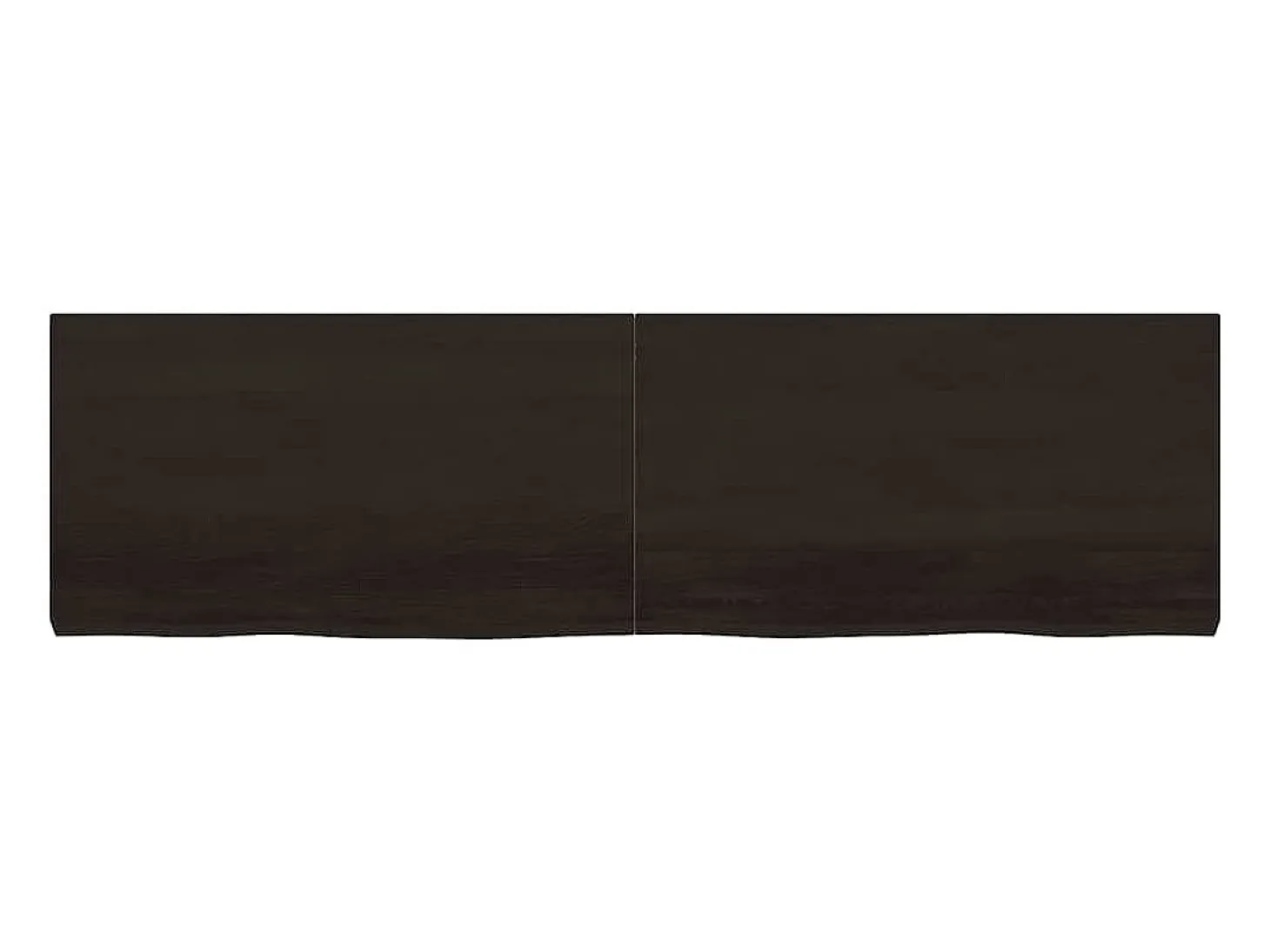Estante de pared marrón oscuro fabricado en madera maciza de roble tratada