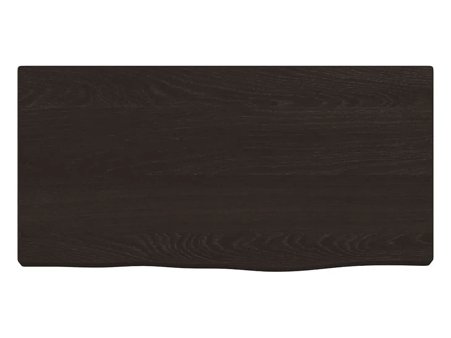 Estante de pared marrón oscuro 40x20x2 cm madera maciza de roble tratado