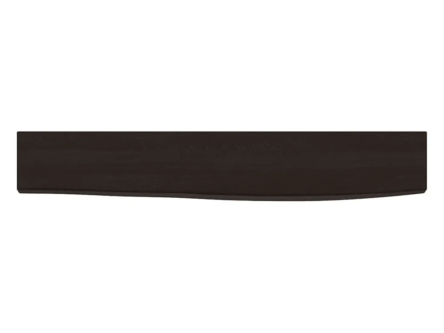 Estante de pared marrón oscuro 60x10x2 cm madera maciza de roble tratado