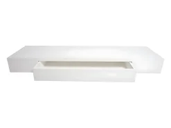 Estante de pared MCW-H37 Cajón, blanco