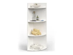 Estante de pared para habitación infantil blanco 40x40x180 ecki