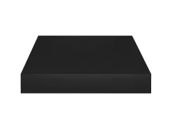 Estante de pared pared 2 uds MDF negro 23x23,5x3,8 cm ES76459