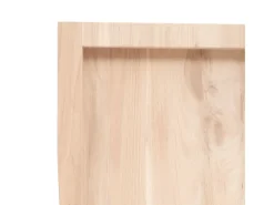 Estante de pared 60x30x(2-4) cm madera maciza de roble sin tratar