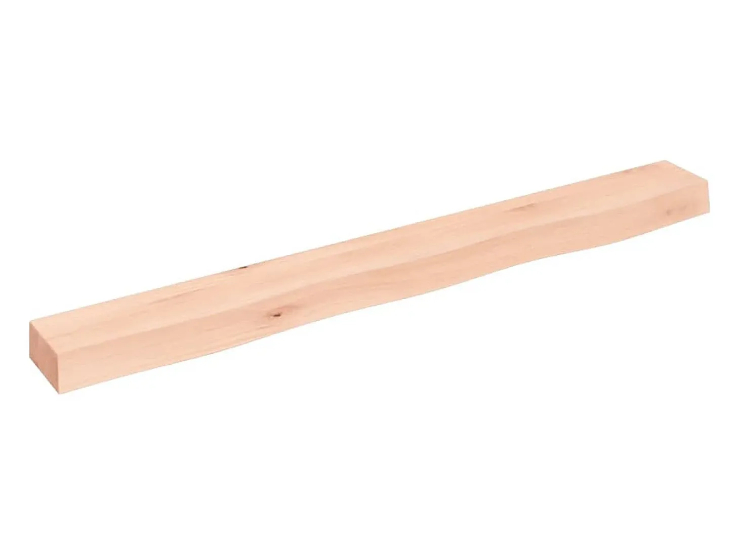 Estante de pared 100x10x6 cm madera maciza de roble sin tratar