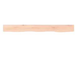Estante de pared 100x10x6 cm madera maciza de roble sin tratar