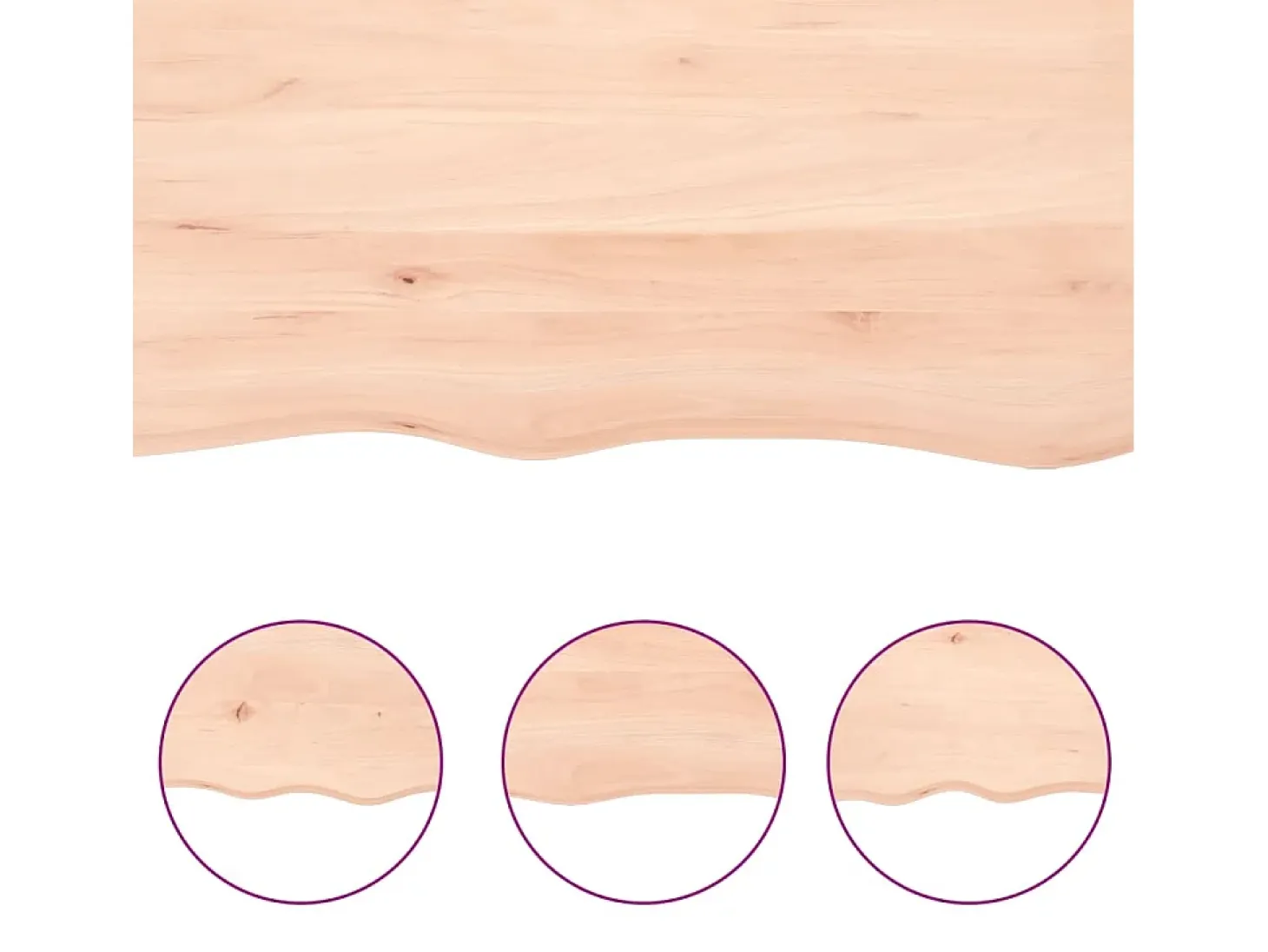 Estante de pared 100x10x6 cm madera maciza de roble sin tratar