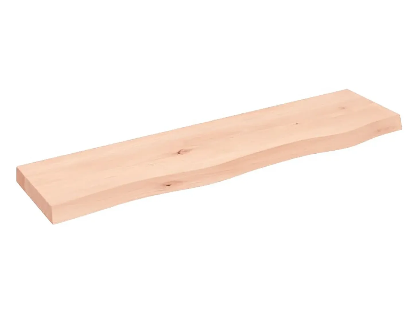 Estante de pared 80x20x4 cm madera maciza de roble sin tratar