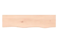 Estante de pared 80x20x4 cm madera maciza de roble sin tratar