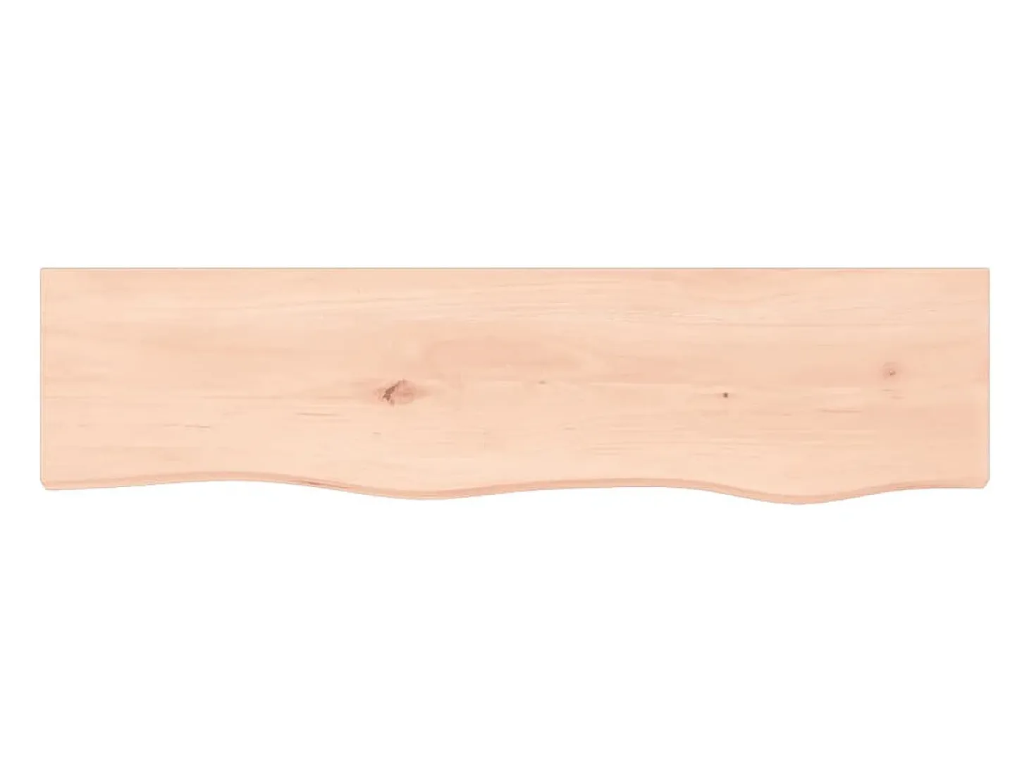 Estante de pared 80x20x4 cm madera maciza de roble sin tratar