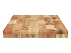 Estante flotante 2 uds madera acacia acabado aceite 140x40x4 cm