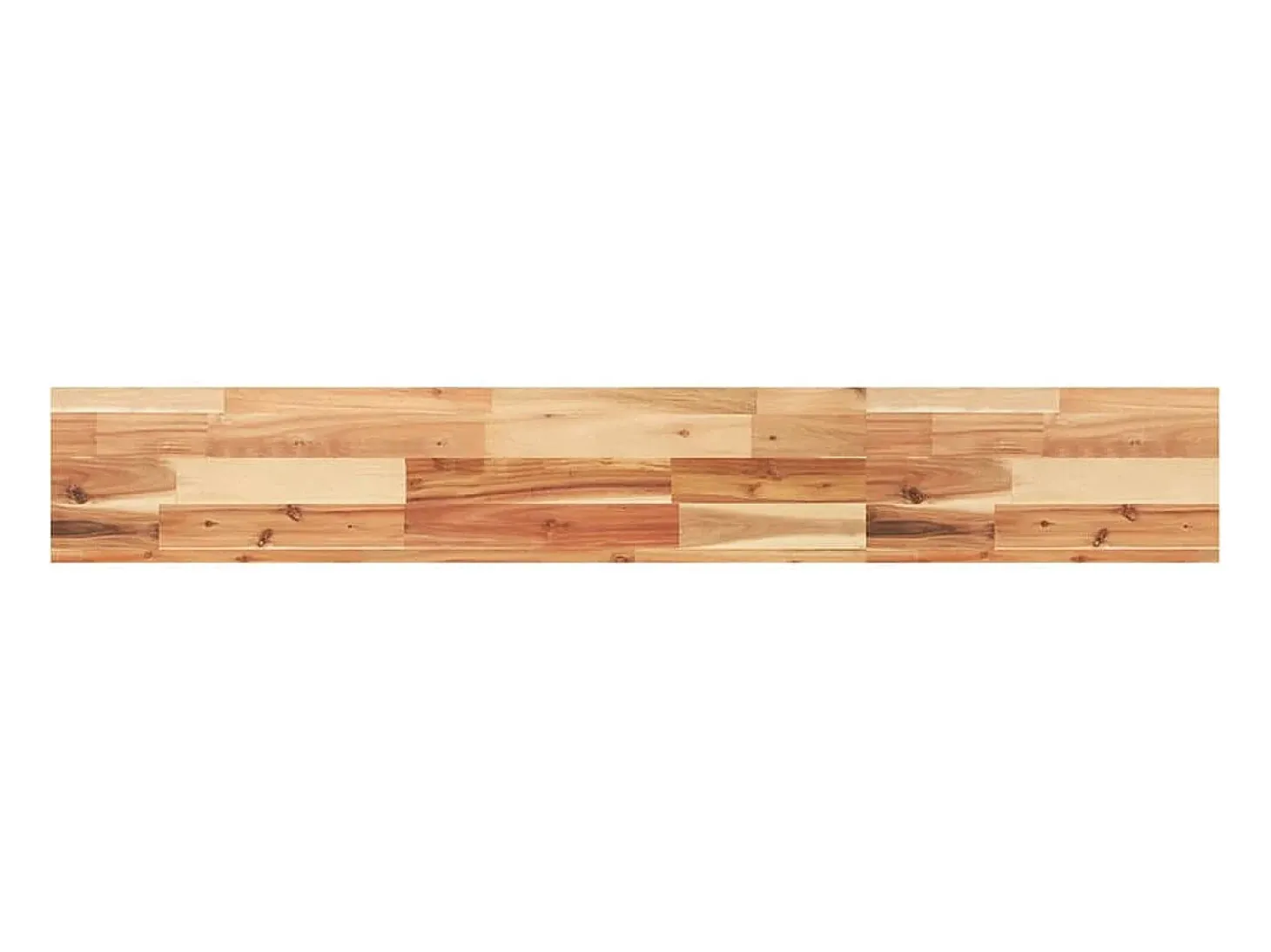 Estante flotante 4 uds madera acacia acabado aceite 120x20x4cm