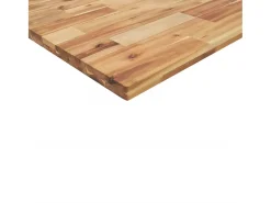 Estante flotante 3 uds madera acacia acabado aceite 120x20x4 cm
