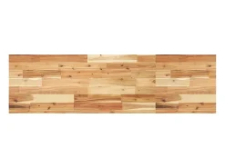 Estante flotante 4 uds madera acacia acabado aceite 140x40x4cm